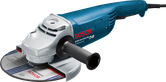 „Bosch GWS 24-230 JH“ kampinis šlifuoklis su šonine rankena.