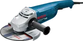 „Bosch GWS 24-230 JH“ kampinis šlifuoklis su šonine rankena.