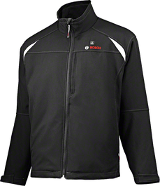 Bosch apsildāmā darba jaka, melna ar baltiem akcentiem.