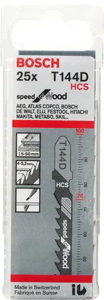Bosch T144D figūrzāģa asmeņi 25x.