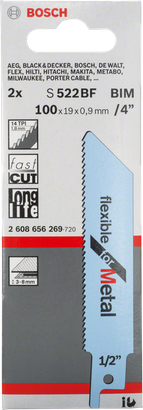 Bosch S 522 BF virzuļzāģa asmens, 4 collas.