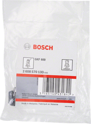 Bosch 6 mm spīļpatronas GKF 600 urbim.