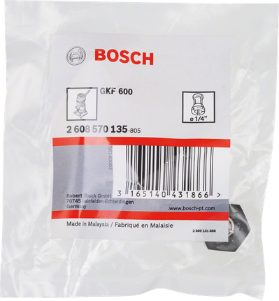 Bosch 1/4 collu spīļpatronu komplekts GKF 600.