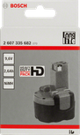 Bosch 9,6 V NiMH akumulatoru bloks elektroinstrumentiem.
