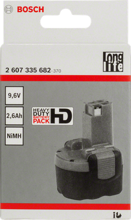 Bosch 9,6 V NiMH akumulatoru bloks elektroinstrumentiem.