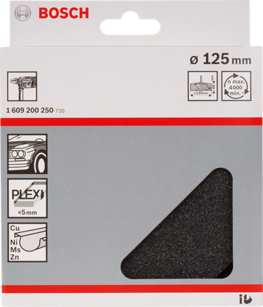 Bosch 125 mm pulēšanas sūklis.