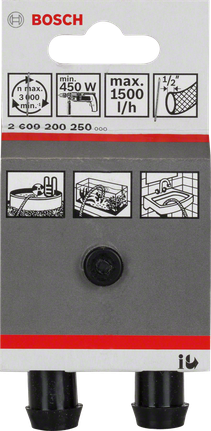 Bosch ūdenssūkņa adapteris 1/2 collas.