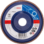 Bosch lāpstiņas disks X551 Expert metālam, 125 mm, graudi 80.