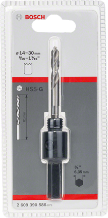 Bosch sešstūra uzgaļa adapteris 1/4 collas.