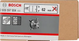 Bosch 62 mm urbšanas krusts sausai urbšanai.