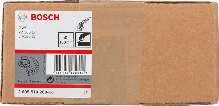 Bosch 180 mm aizsargapvalks bez pārsega.