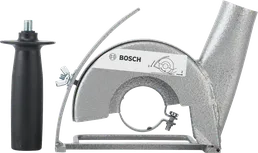Bosch leņķa slīpmašīnas putekļu nosūkšanas aizsargs ar rokturi.