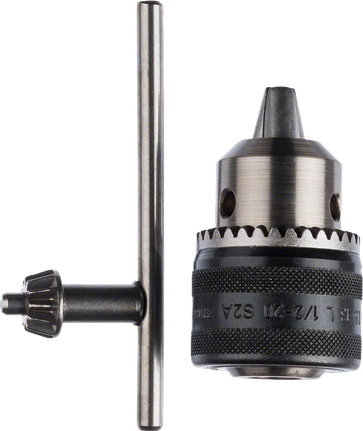 Bosch urbjpatronas ar atslēgu 1,5–13 mm ar rezerves atslēgu.