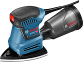 Bosch GSS 160 multiorbitālā slīpmašīna ar mikrofiltru.