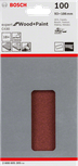 Bosch C430 slīpēšanas loksnes, 100 graudi, 93 × 186 mm iepakojumā.