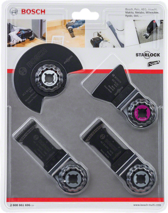 Bosch 4 daļu Starlock grīdas uzstādīšanas piederumu komplekts.