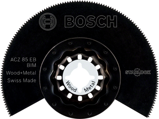 Bosch Starlock ACZ 85 EB BIM ripzāģa asmens kokam un metālam.