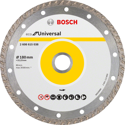Bosch universāls dimanta griešanas disks 180 mm slīpmašīnām.