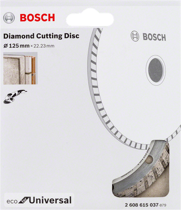Bosch dimanta griezējdisks 125 mm universālai lietošanai.