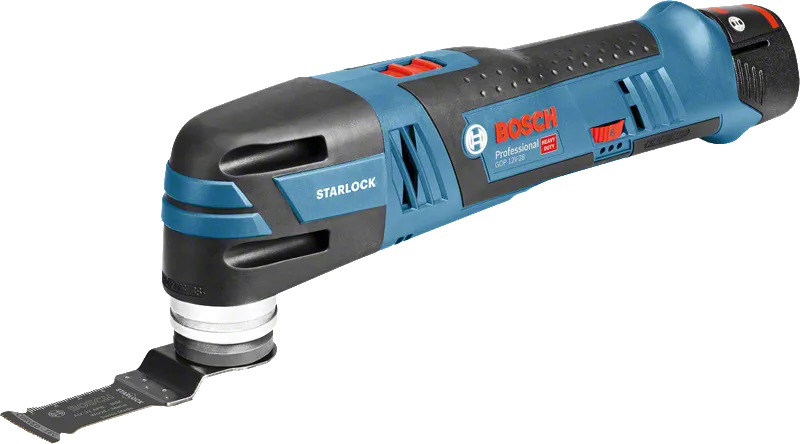 Bosch GOP 12V-28 akumulatora multiinstruments ar Starlock asmeni.