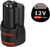 Bosch 12 V 3,0 Ah litija jonu akumulators.