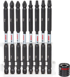 Bosch Impact Control skrūvgrieža uzgaļu komplekts, 9 daļas.
