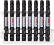 Bosch triecienizturīgs skrūvgrieža uzgalis T30, 8 gabalu iepakojums.