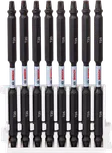 Bosch Impact Control skrūvgrieža uzgaļu komplekts, 8 gabali, T20 T25, 110 mm.