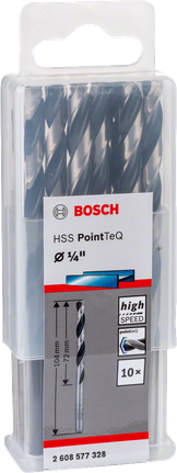 Bosch HSS PointTeQ 1/4 collu urbju komplekts.