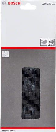 Bosch slīpēšanas siets ar 220 graudiem.