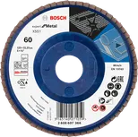 Bosch lāpstiņas disks X551 metālam, 125 mm diametrs, graudainība 60.