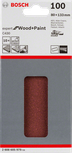 Bosch C430 slīpēšanas loksnes, 80x133 mm, graudainība, 100 loksnes iepakojumā.