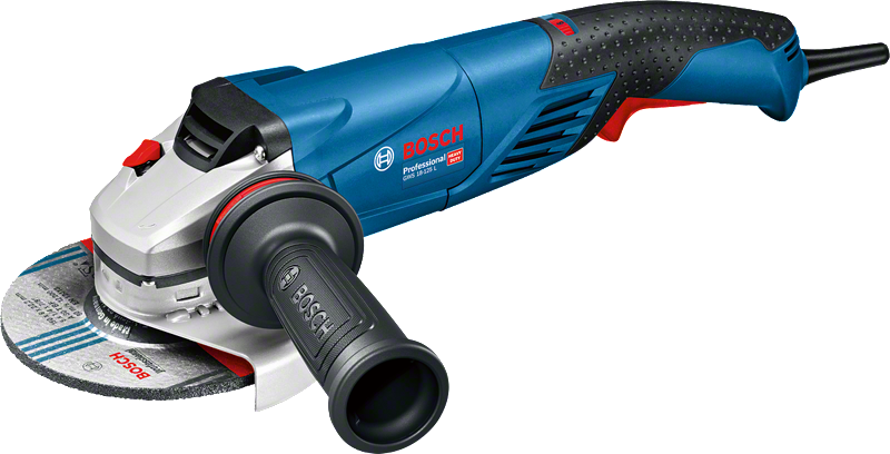 Bosch GWS 18-125 L leņķa slīpmašīna ar regulējamu ātrumu.