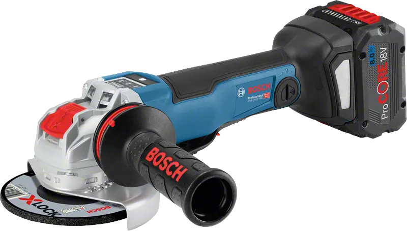Bosch GWX 18V-10 PSC akumulatora leņķa slīpmašīna ar X-LOCK.