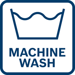  Mazgājams veļas mazgājamajā mašīnā, iestatot mērenu temperatūru.