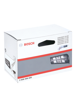 Bosch putekļu aizsardzības filtra GEN V iepakojums.