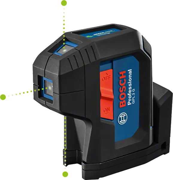 Bosch GPL 3 G lāzera līmeņošanas instruments ar pašlīmeņošanos.
