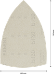 Bosch EXPERT M480 slīpēšanas tīkls multislīpmašīnām 100x150 mm.