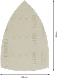 Bosch EXPERT M480 slīpēšanas tīkla loksne 100x150 mm G 150.