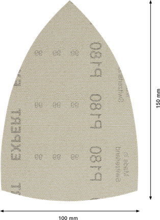 Bosch EXPERT M480 100x150 mm slīpēšanas tīkls G 180 loksnes.