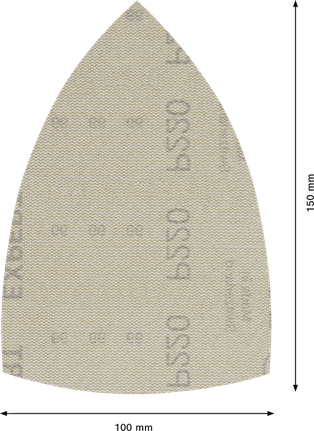 Bosch EXPERT M480 slīpēšanas tīkls 100x150 mm G220 loksne.