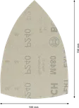 Bosch EXPERT M480 slīpēšanas tīkls 100x150mm G240.