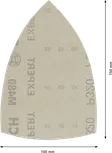 Bosch EXPERT M480 slīpēšanas tīkls 100x150mm G320 loksne.