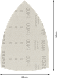 Bosch EXPERT M480 slīpēšanas tīkls 100x150mm G400.