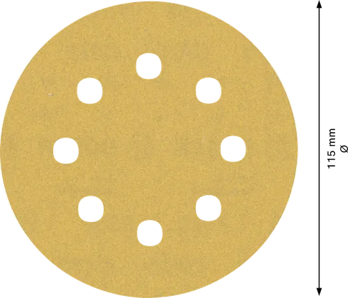 Bosch EXPERT C470 smilšpapīra disks 115 mm, 8 caurumi.