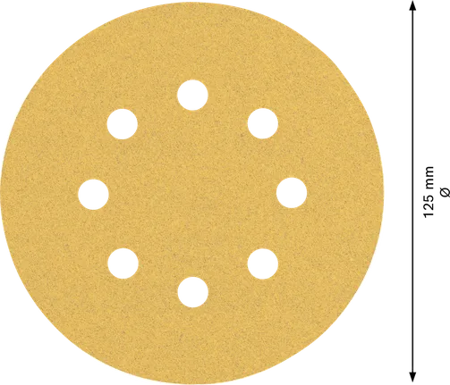Bosch EXPERT C470 smilšpapīra disks ar 125 mm 8 caurumiem.