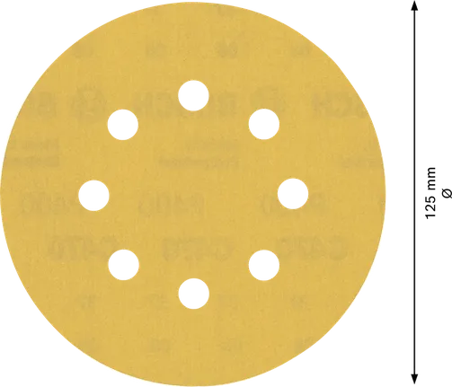Bosch EXPERT C470 smilšpapīra disks 125 mm, 8 caurumi, G 400.