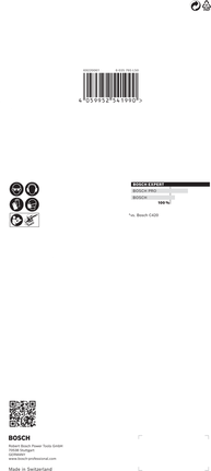Bosch C470 115 × 230 mm smilšpapīrs ar graudainību 60.