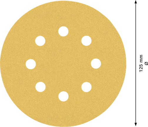 Bosch EXPERT C470 smilšpapīrs 125 mm, 8 caurumi, G120.