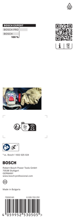 Bosch EXPERT rokturis vibrācijas kontrolei M10 169 x 69 mm.